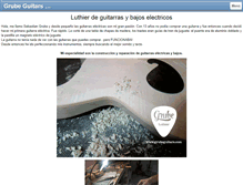 Tablet Screenshot of grubeguitars.com